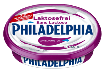 Tepamasis sūris PHILADELPHIA be laktozės, 21 % rieb., 150 g