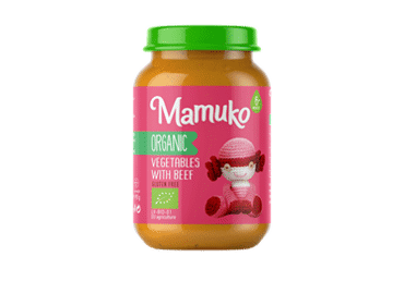 Organic vegetable and beef porridge MAMUKO, from 6 months, 190 g