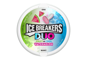 Pastilles ICE BREAKERS DUO, watermelon flavor, 36 g