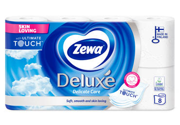 Tualetinis popierius ZEWA DELUXE WHITE (3 sluoksnių), 8 vnt.