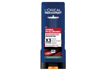 L'Oréal Paris Men Expert Hydra Hyaluronic dušo želės, 400 ml
