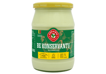 Majonezas BE KONSERVANTŲ, 62 % rieb., 630 g