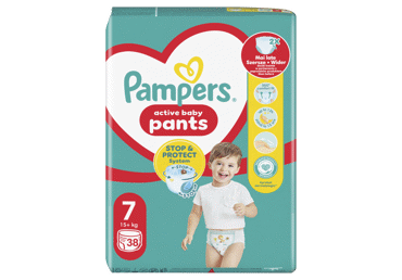 Sauskelnės-kelnaitės PAMPERS Pants, Jumbo Pack, 7 dydis, 38 vnt.