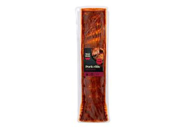 Kiaulienos šonkauliai su barbekiu marinatu WELL DONE, 1 kg