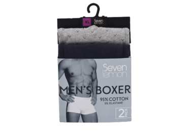 Vyriškos boksikės SEVEN LEMON, L dydis, 2 vnt., 2 vnt.