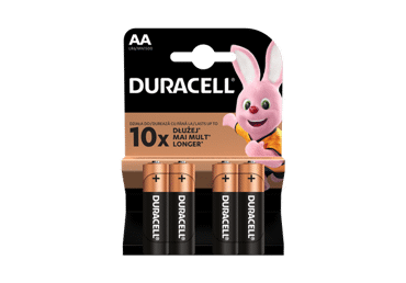 Elementai DURACELL AA, LR06, 4 vnt., 4 vnt.