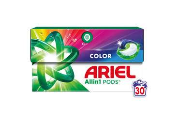 Skalbimo kapsulės ARIEL Color, 30 skalb.