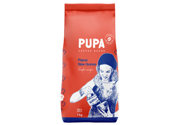 Specialty coffee beans PUPA PAPUA NG 100 % ARABICA, 1 kg