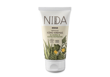 Drėkinamasis kūno kremas NIDA su alavijų ir agurkų ekstr., 150 ml