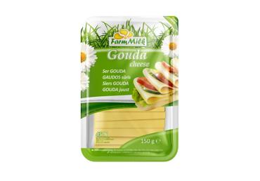 Gaudos sūris FARM MILK (riekelėmis), 45 % rieb. s. m., 150 g