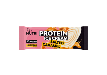 Valgomieji ledai NUTRI PROTEIN, su sūrios karamelės įdaru, 73 g