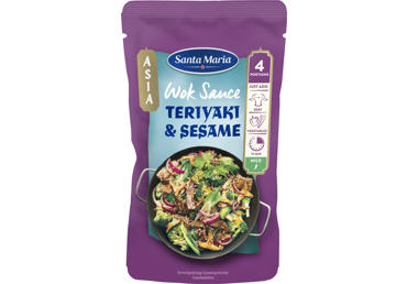 WOK padažas TERIYAKI & SESAME SANTA MARIA, 150 g
