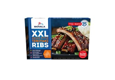 Медленно вареные ребра BIOVELA, со вкусом терияки, a. r., 900 г