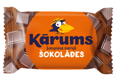 Glaistytas varškės sūrelis KARUMS su šokoladu, 23,5 %, 45 g