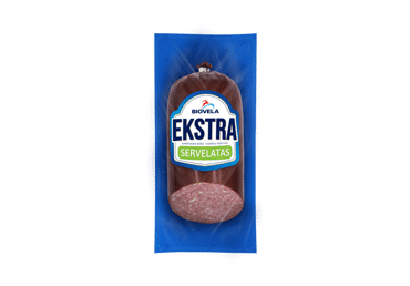 Karštai rūkytas EKSTRA servelatas BIOVELA, a. r., 400 g