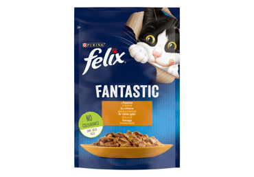 Konservuotas kačių ėdalas FELIX su vištiena, 85 g