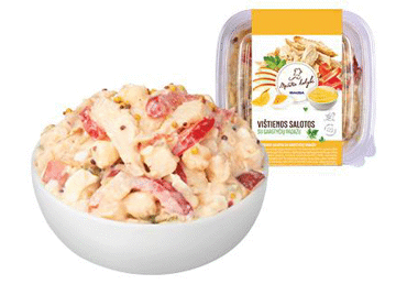 Vištienos salotos su garstyčių padažu, 300 g
