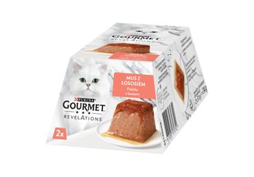 Kačių ėdalas GOURMET REVEL su lašiša, 114 g
