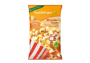 Попкорн SEEBERGER, со вкусом карамели, 90 г