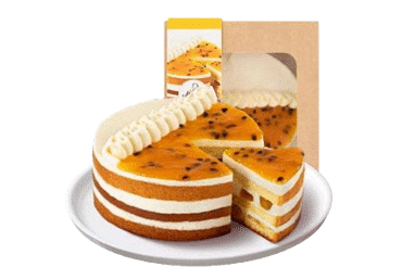 Торт с маракуйей и соленой карамелью, 1 кг