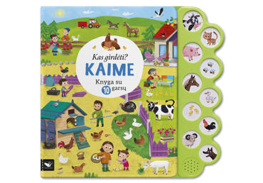 Kas girdėti? Kaime. Knyga su 10 garsų
