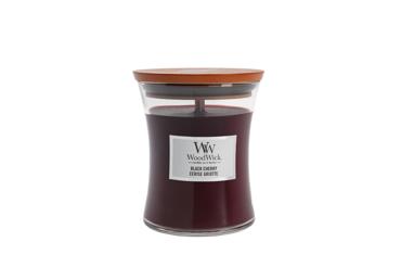Aromatinė žvakė WOODWICK 275g,juod. Vyšnia
