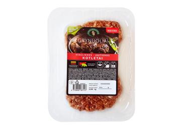 Švieži kiaulienos ir jautienos kotletai GRYNUOLIAI, 260 g