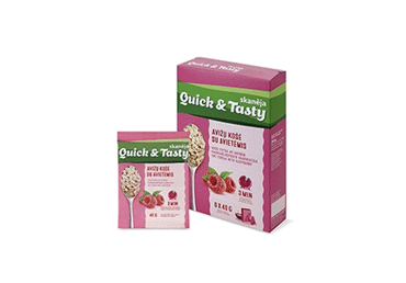 Oatmeal with raspberries, 6 pcs. x 40 g, 240 g