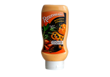 Rausvas majonezinis padažas MAYO, 27 % rieb., 480 g