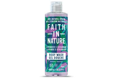 Body wash FAITH IN NATURE LEVANDER&GERANIUM, 400 ml