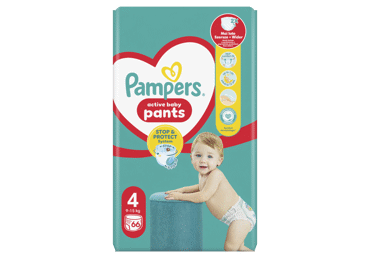 Sauskelnės-kelnaitės PAMPERS Pants, Giant Pack, 4 dydis, 66 vnt.