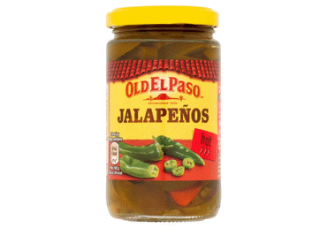 Нарезанные зеленые перцы Халапеньо OLD EL PASO, 215 г