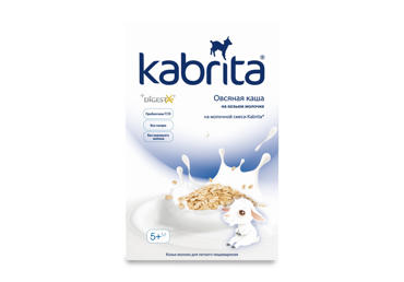 Овсяная каша KABRITA, с козьим молоком, с 5 месяцев
