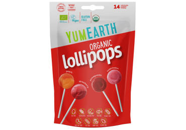 Organic lollipops YUMEARTH, various fruit flavors, 87 g