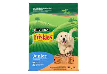 Dry puppy food FRISKIES with chicken and vegetables, 3 kg