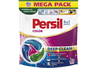 Skalbimo kapsulės "PERSIL DISCS Color" 60 vnt.