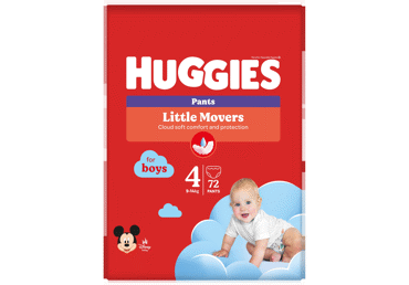 Sauskelnės-kelnaitės HUGGIES PANTS (4) berniukams (9-14 kg), 72 vnt.