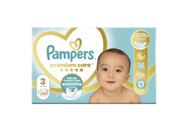 Sauskelnės PAMPERS Premium Care, Mega Box, 3 dydis, 120 vnt.