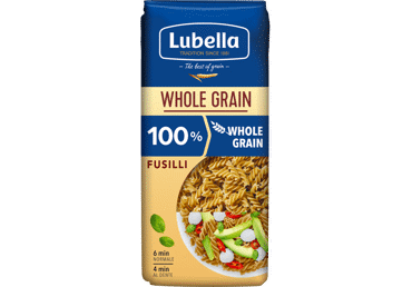 Pilno grūdo makaronai LUBELLA FUSILLI (sraigteliai), 400 g