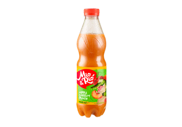 Obuolių, morkų ir persikų nektaras MIO&RIO, 900 ml