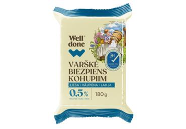 Varškė WELL DONE, 0,5 % rieb., 180 g