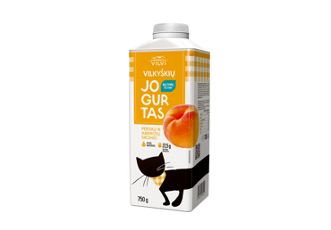 Jogurtas VILVI, persikų ir abrikosų skonio, 2 % rieb., 750g