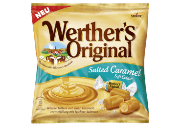 Конфеты WERTHER'S ORIGINAL с соленой карамельной начинкой, 125 г