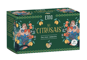 Зелёный чай с цитрусами ETNO, 40 г