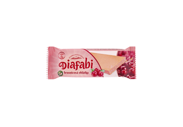 Spanguolių skonio vafliai DIAFABI su fruktoze, 25 g