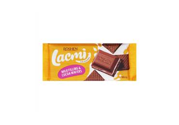Pieninis šokoladas LACMI su pieniniu įdaru ir vafliais, 90 g