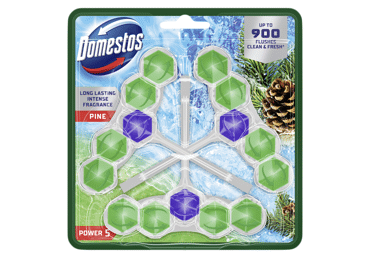 Tual. gaiviklis ir valiklis DOMESTOS POWER 5 PINE, 3 x 50 g, 150 g