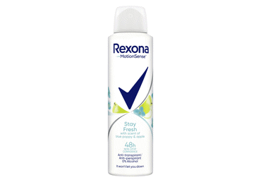 Women's spray deodorant REXONA BLUE POPPY&APPL.150
