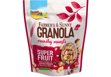 Granola su vaisiais BONA VITA, 500 g