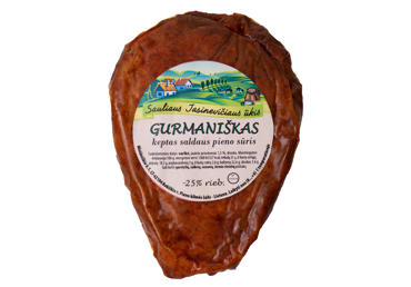 Жареный сыр сладкий молочный GURMANIŠKAS, 25% жира, 1 кг